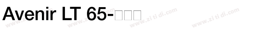 Avenir LT 65字体转换